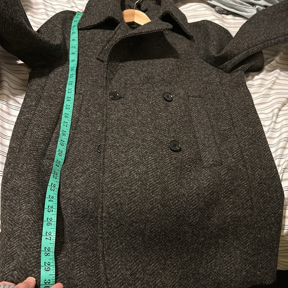 COS HERRINGBONE PEA COAT 6 NWT - Picture 14 of 17